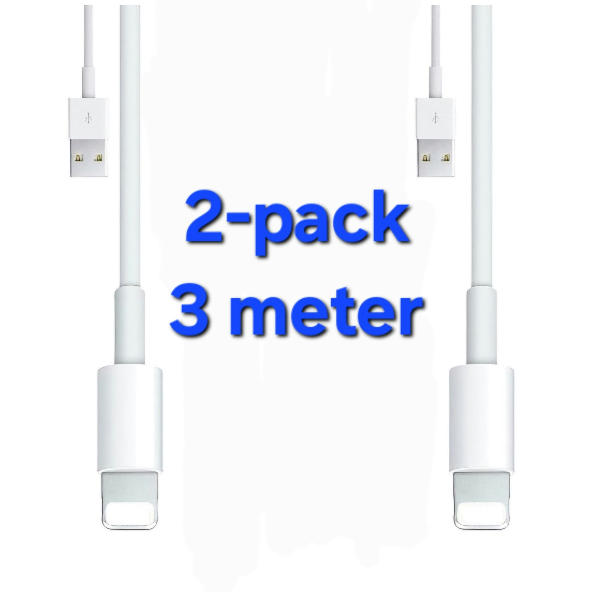 iPhone kabel för Apple 11/12 USB-C till Lightning 1M Vit