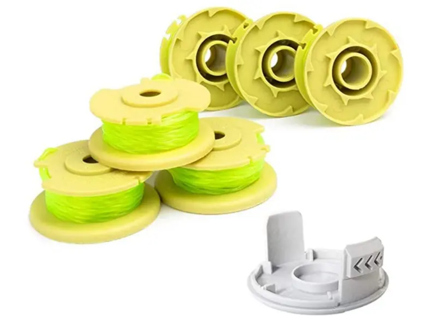 3st rullar på HELA 2.0mm trimmertråd Ryobi