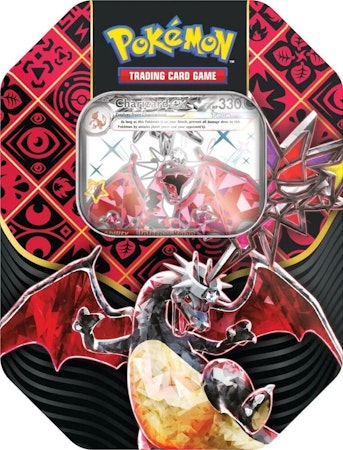 Pokemon Paldean Fates Charizard Tin Case (6 stk)