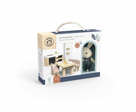 Dockhus kök - Doll House Kitchen + 1 Character
