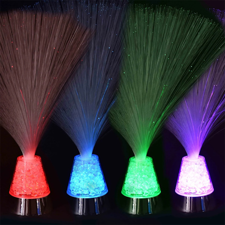Färgskiftande Fiberoptisk Lampa - Fiber optic with rainbow light
