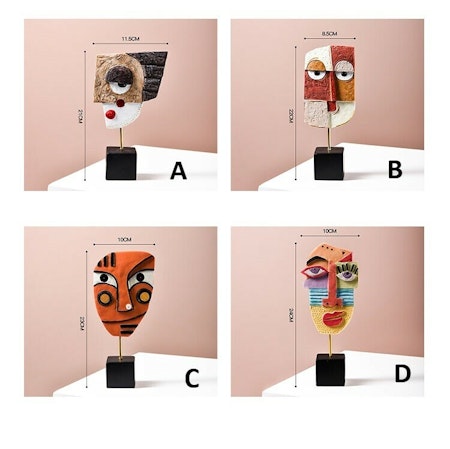 Abstrakt ansiktskonst - Face dekoration