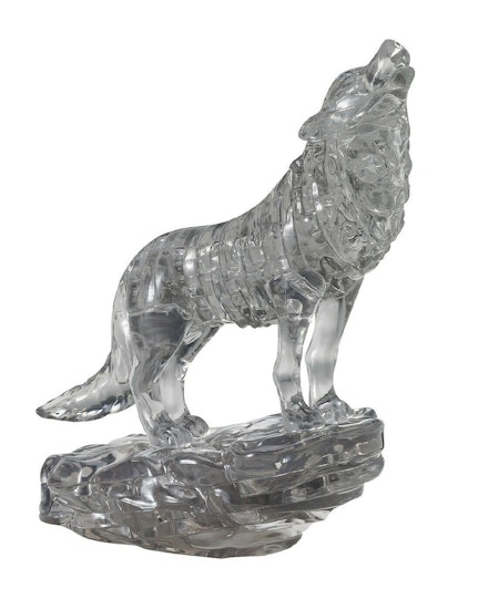 Crystal Puzzle Wolf Black