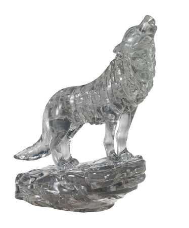 Crystal Puzzle Wolf Black