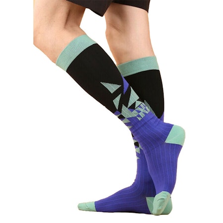Kompressionsstrumpa Black and Blue Nr 127