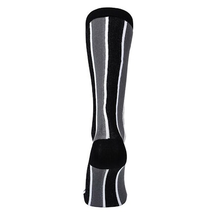 Kompressionsstrumpa Black and grey stripes Nr 99