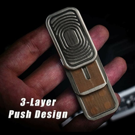 Fidget toy - Metal Push Card Fidget Slider MF-12