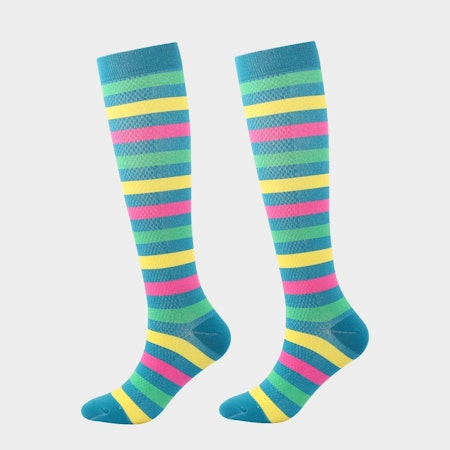 Kompressionsstrumpor Green Stripe Nr 59