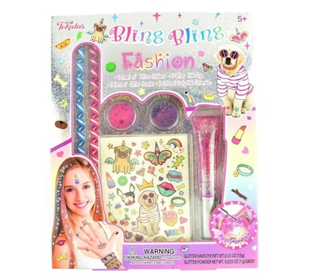 Bling Bling Hår & Glitter - Hair and glitter set