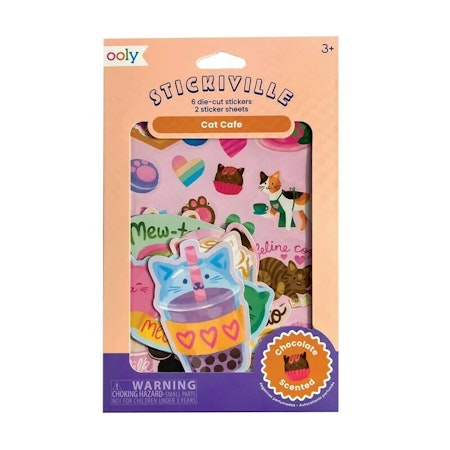 Stickiville Stickers: Cat Cafe ? Scented