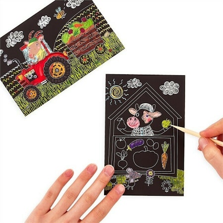 Mini Scratch & Scribble  Farm Animals