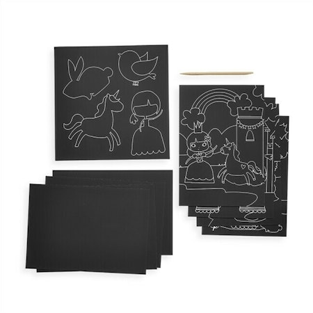 Scratch & Scribble Art Kit  Princess Garden