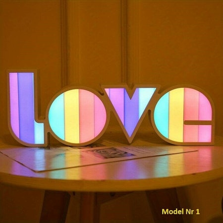 Love ledlampa