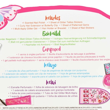 Butterfly beauty nails set