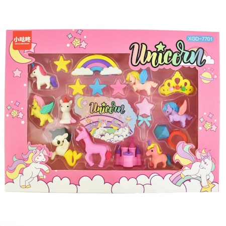 Suddgummi Unicorn - Eraser Unicorn