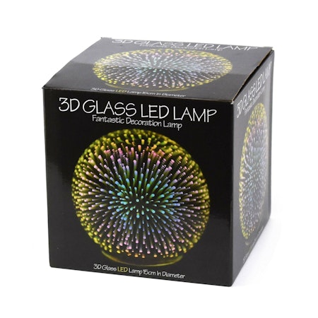 3D firework starlamp - Glass lamp