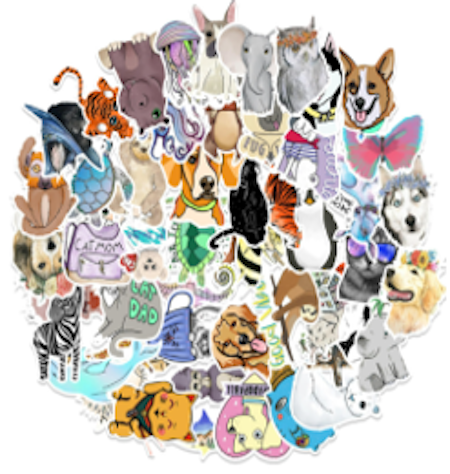 Stickers 50-pack
