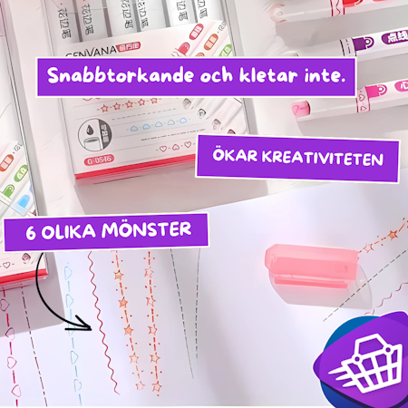 Star magic pen - med 6 olika mönster