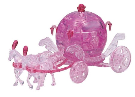 Crystal puzzle Carriage pink