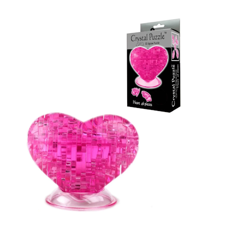 Crystal puzzle heart
