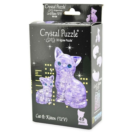 Crystal puzzle clear cat 49pcs