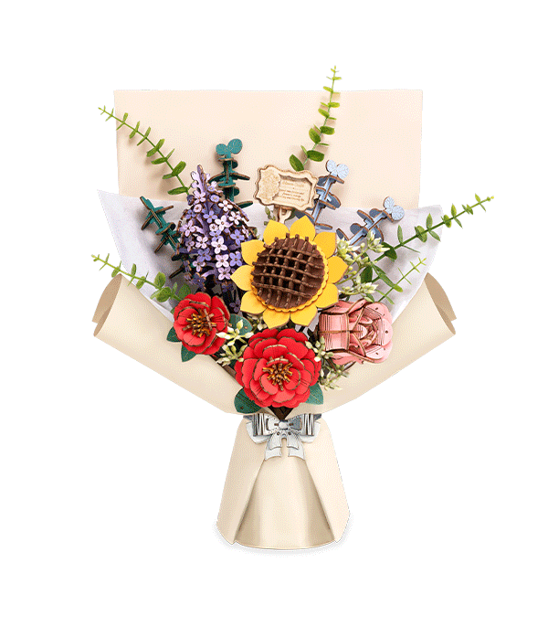 Rowood Wooden Flower Bouquet TW01H