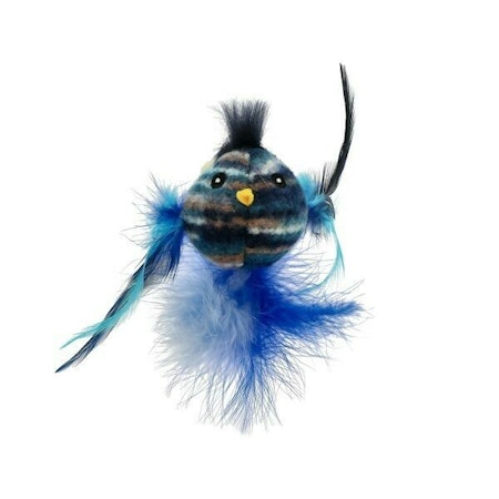 Leksak Fuzzy fågel Blå 9cm