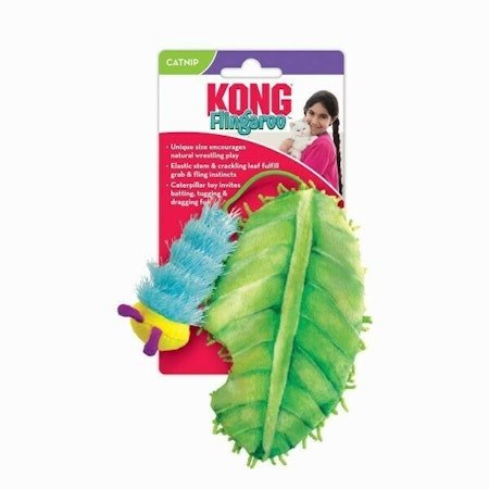 KONG Leksak Flingaroo Caterpillar Flerfärgad