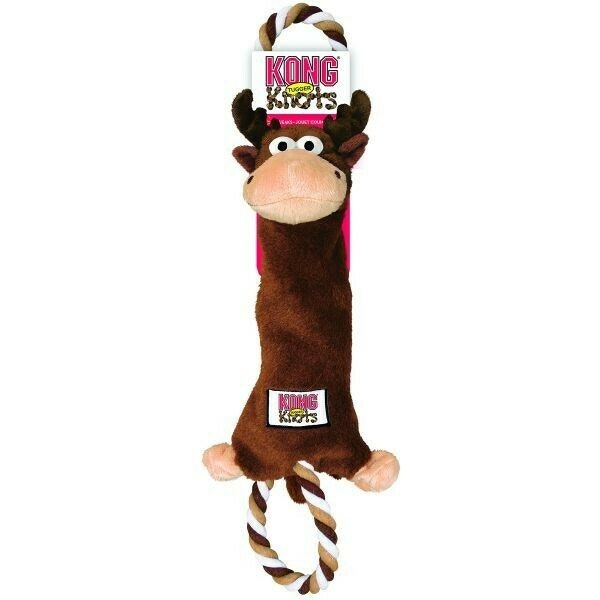 KONG Leksak Tugger Knots Moose Brun L 48cm