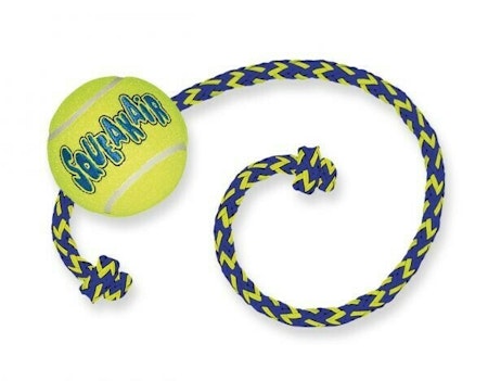 KONG Leksak SqueakAir Boll m rep Gul