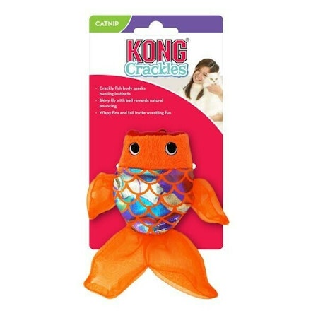 KONG Leksak Crackles Gulpz Orange 20cm