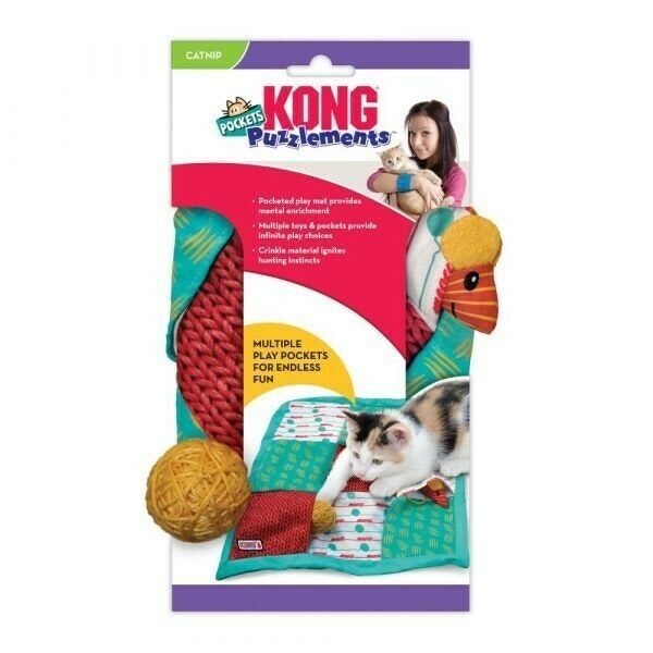 KONG Aktiveringsleksak Puzz Pockets Flerfärgad 40cm