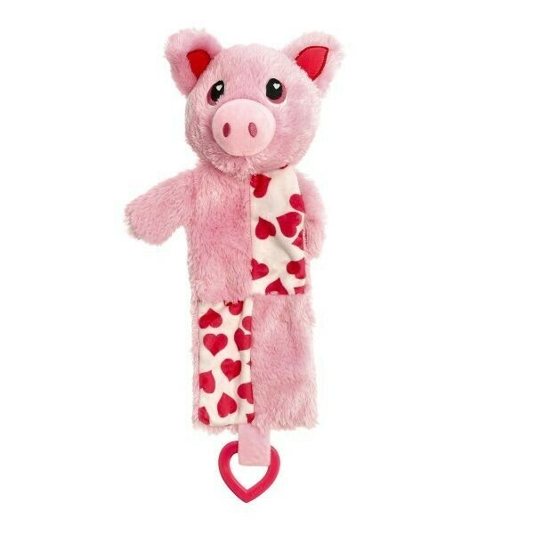 Leksak Valle gris med hjärtan Rosa 35cm