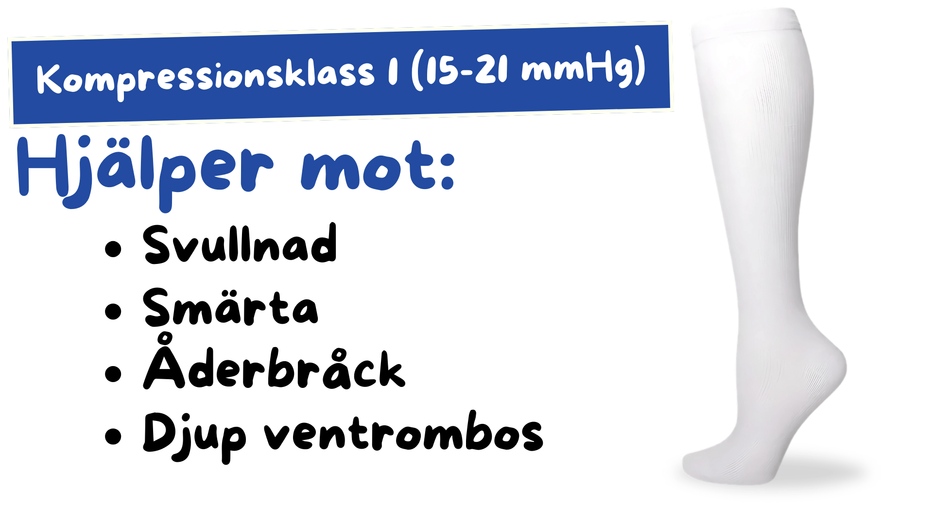 6-Pack  Trofast Kompressionsstrumpor långa enfärgade