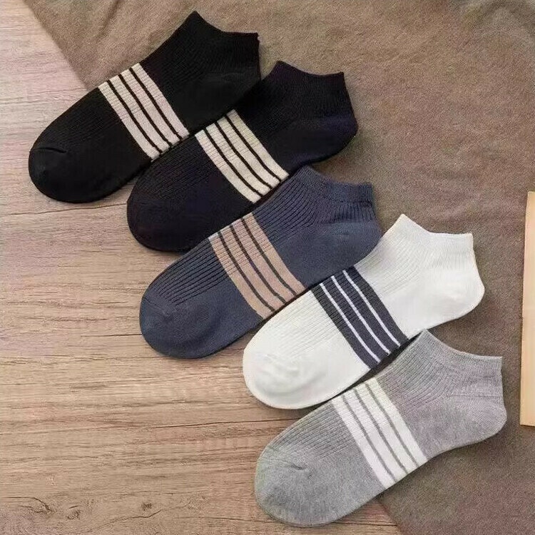Ankelstrumpor Stripe 5-Pack