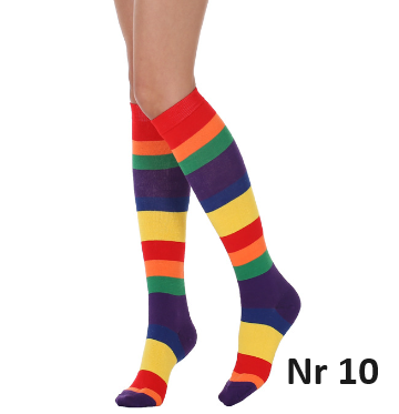 Lång Strumpa Rainbow Serie - Stripe