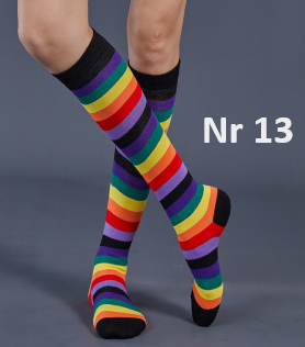 Lång Strumpa Rainbow Serie - Stripe