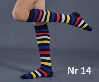 Lång Strumpa Rainbow Serie - Stripe
