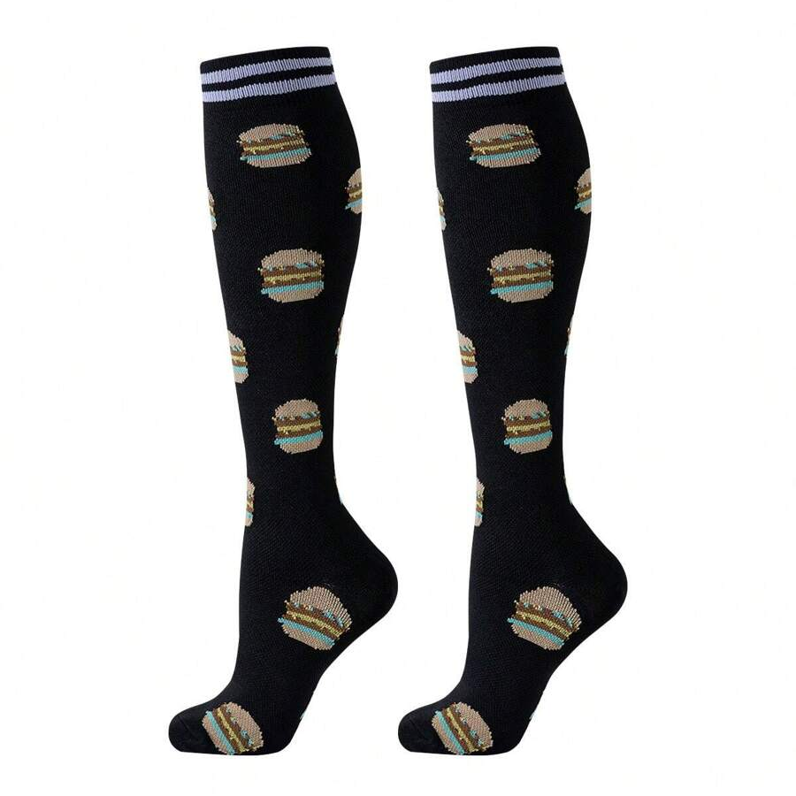 6-Pack Kompressionsstrumpor Food Serie 3