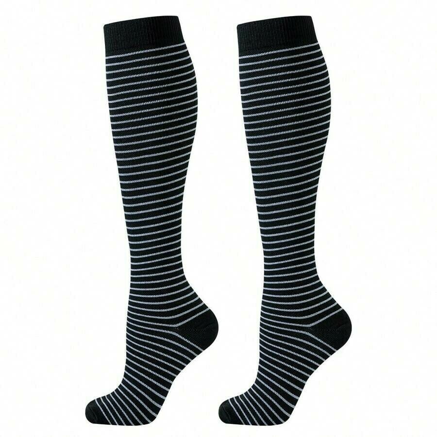 6-Pack Stödstrumpor Midnight Heart and Stripes