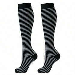 6-Pack Stödstrumpor Midnight Heart and Stripes