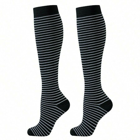 6-Pack Stödstrumpor Midnight Heart and Stripes