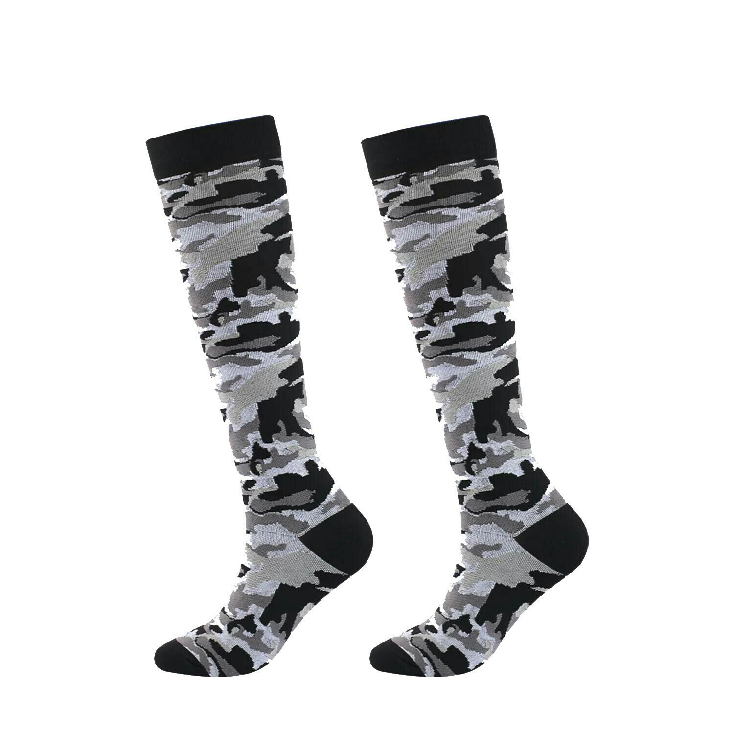 Stödstrumpa Camouflage Grå Nr 110