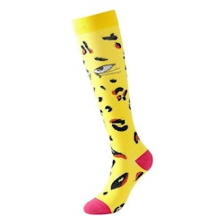 Kompressionsstrumpa Leopard Gul Nr 107