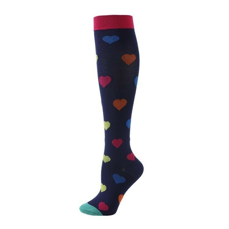 Stödstrumpor Mixed Hearts Nr 39