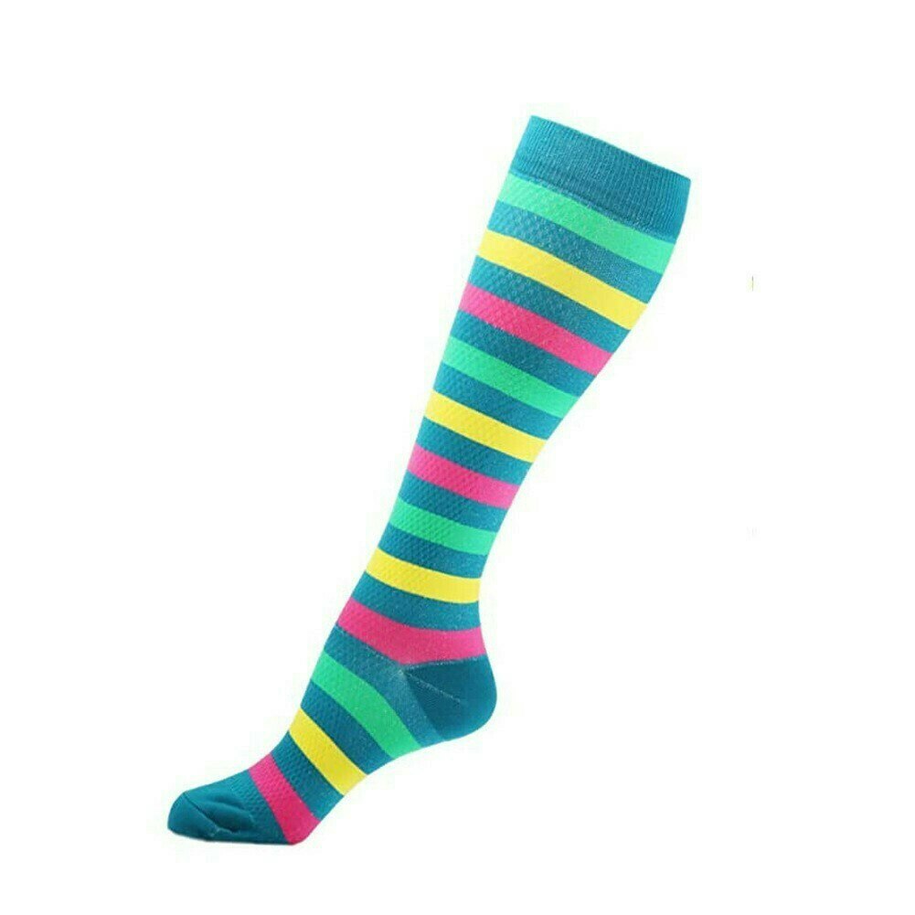 Stödstrumpor Green Stripe Nr 59
