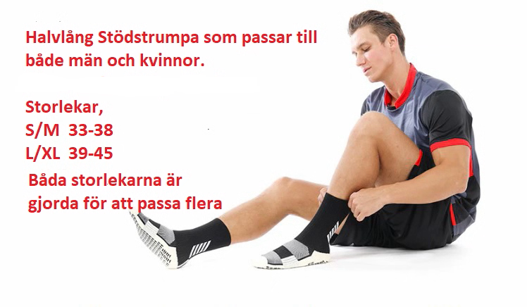 Kompressionsstrumpa - Antislip halvlång modell