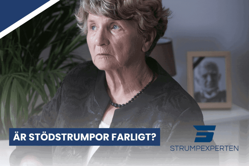 Är stödstrumpor farliga att ha på sig?