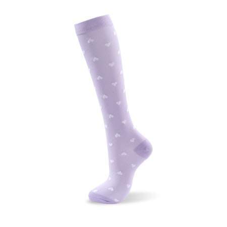 Kompressionsstrumpor Purple and white Harts Nr 150