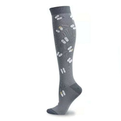 3-Pack Stödstrumpa Grey with dots Nr 97